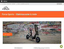 Tablet Screenshot of forca-sports.de